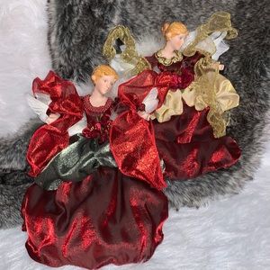 SOLD 2 Large Dillards Angel Ornaments